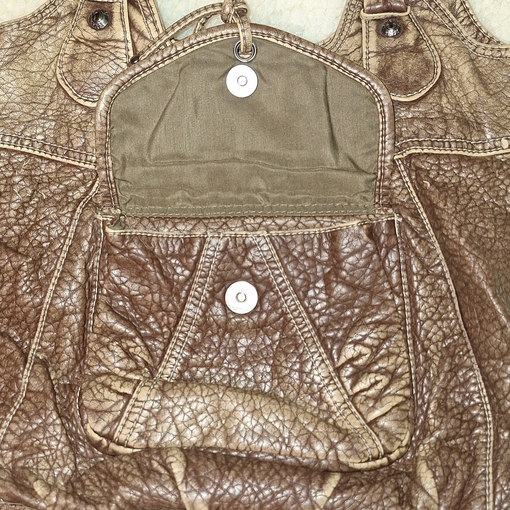 VINTAGE SPARROW TRUE Elegant Brown Women's Shoulder Bag. - Picture 14 of 16